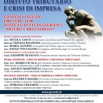 Locandina Diritto Tributario e crisi di Impresa 11 luglio 2019