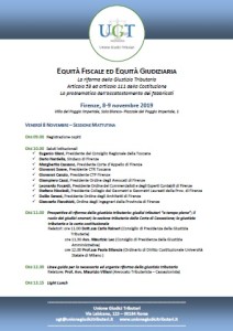 programma convegno UGT 8-9 novembre 2019 Firenze